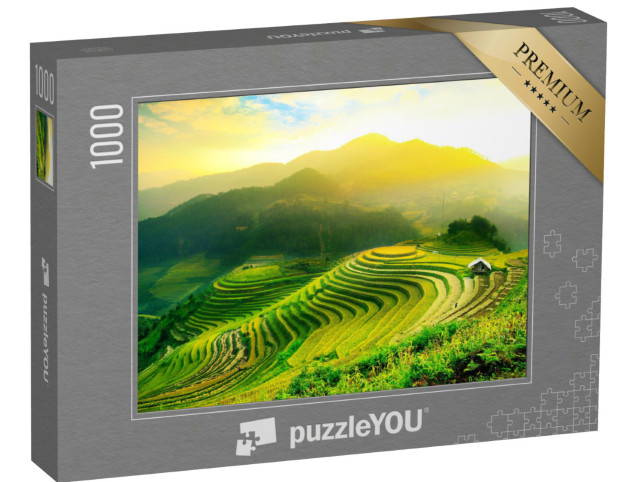 Puzzle de 1000 pièces « Rizières en terrasses de Mu Cang Chai, Vietnam »