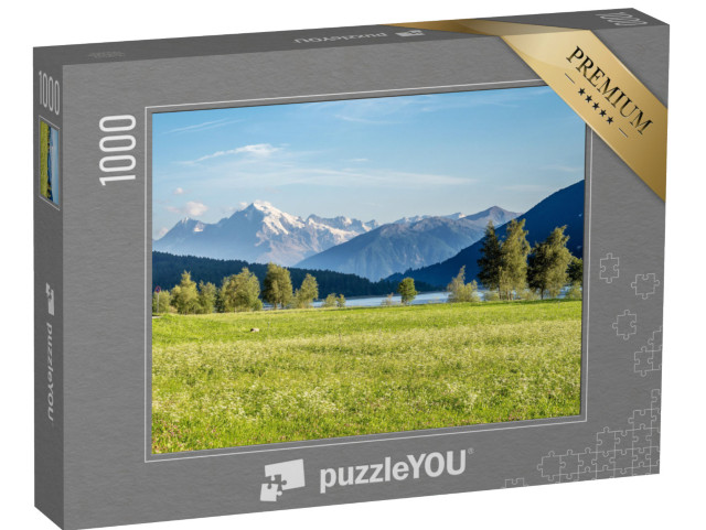 Puzzle de 1000 pièces « Italie, Tyrol du Sud, Vinschgau, lac de Resia »