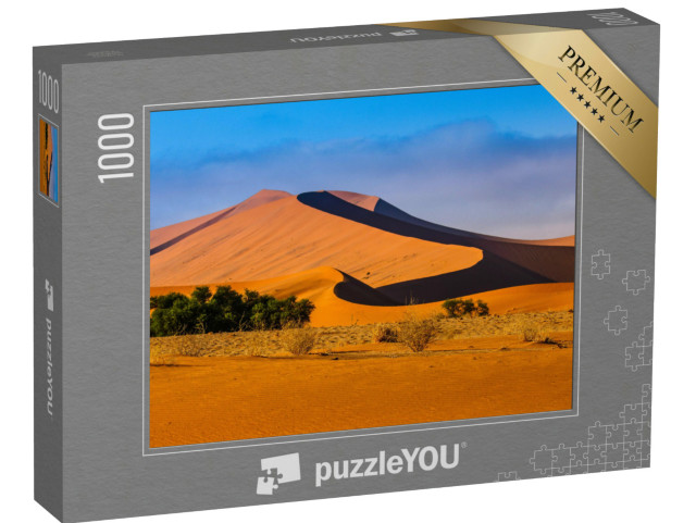 Puzzle de 1000 pièces « Soleil d'après-midi au-dessus d'une dune dans le désert, Namibie »
