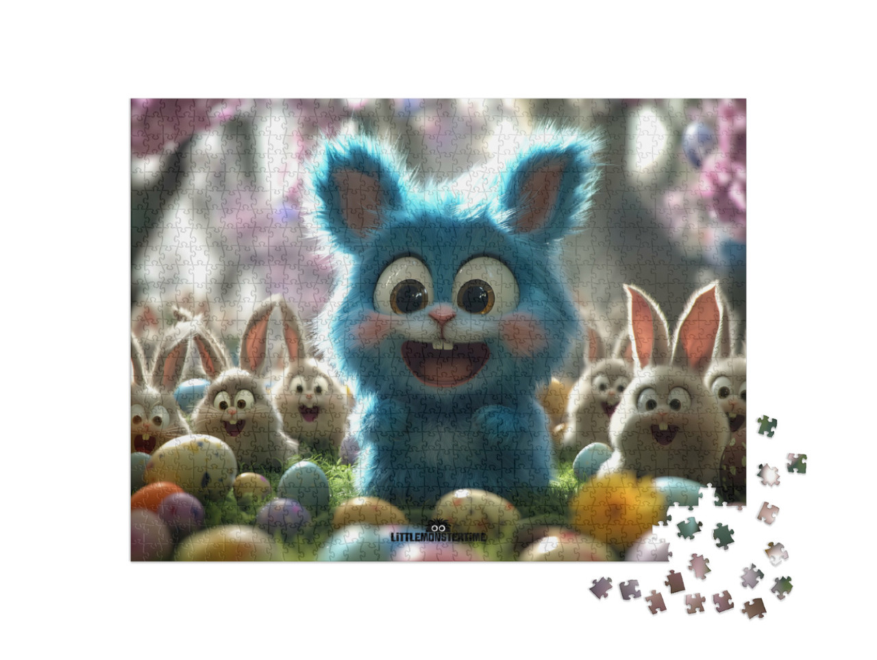 Puzzle de 1000 pièces « LITTLEMONSTERTIME: The great Egg Discovery »