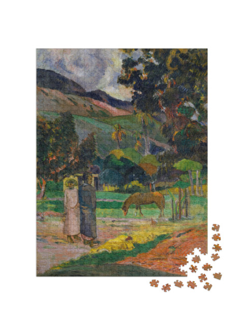 Puzzle de 1000 pièces « Paul Gauguin - Paysage de Tahiti »