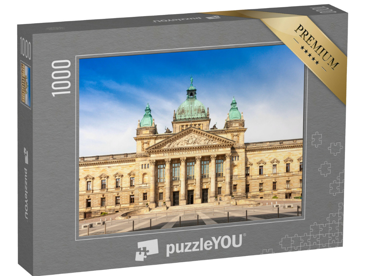 Puzzle de 1000 pièces « Cour d'appel, ville de Leipzig, Saxe, Allemagne »