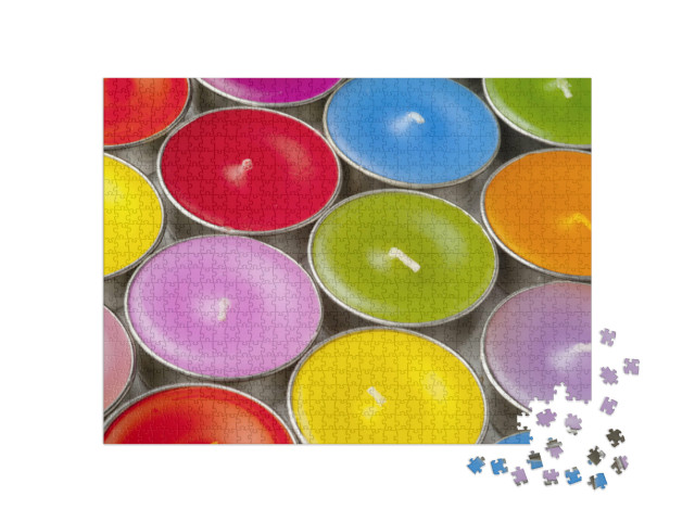 Puzzle de 1000 pièces « Flamme de la bougie »