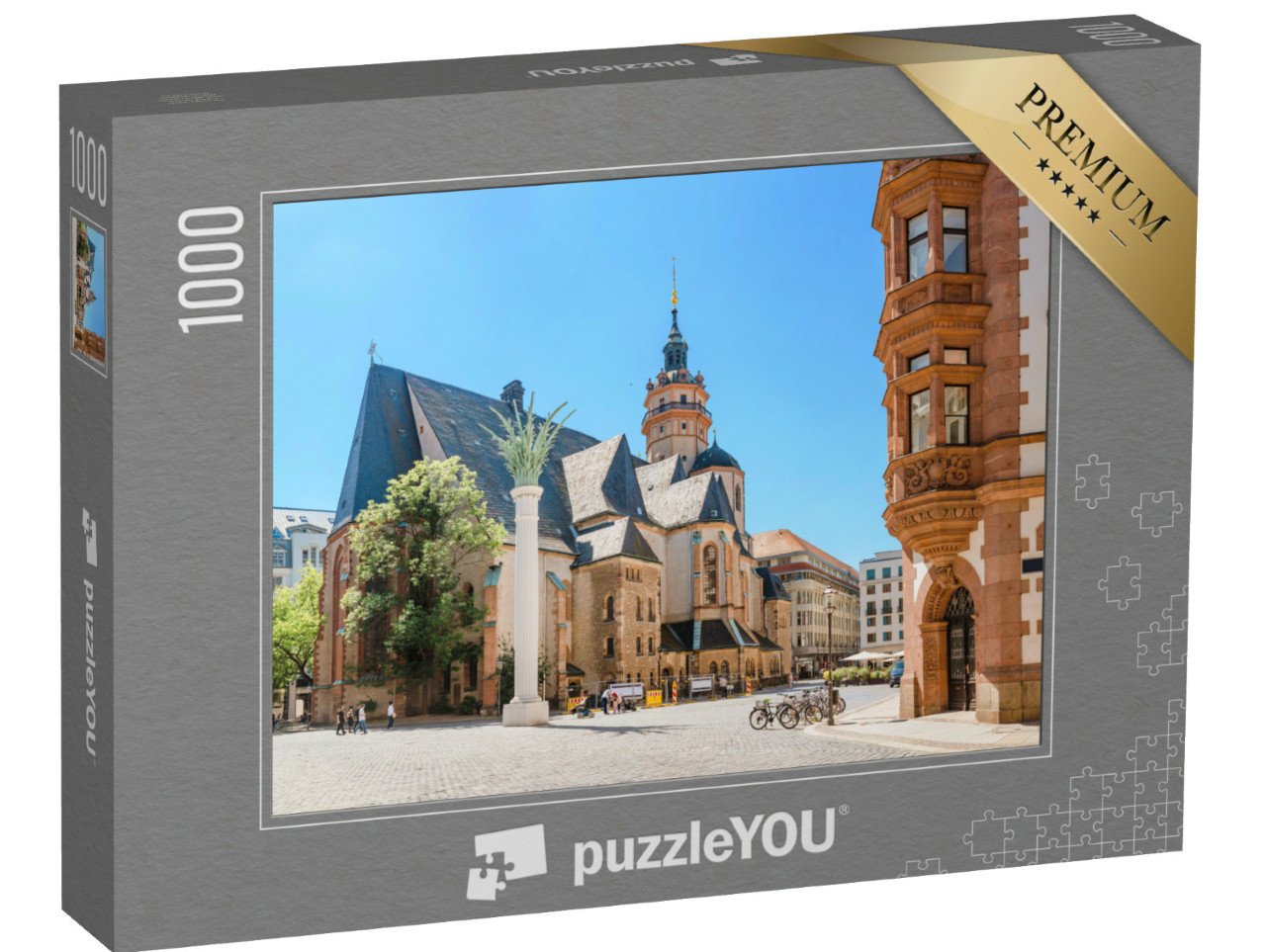 Puzzle de 1000 pièces « Église Saint-Nicolas, Leipzig, Allemagne »