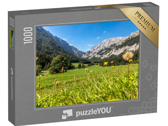 Puzzle de 1000 pièces « Chaîne de montagnes Hochschwab avec le sommet Aflenzer Staritzen »
