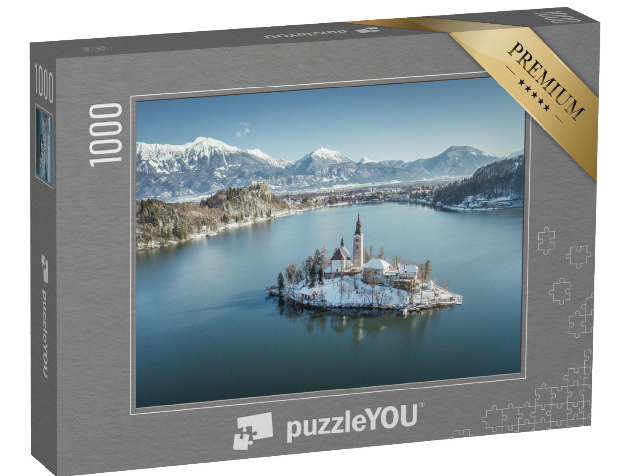 Puzzle de 1000 pièces « L'île de Bled sur le lac en Slovénie »