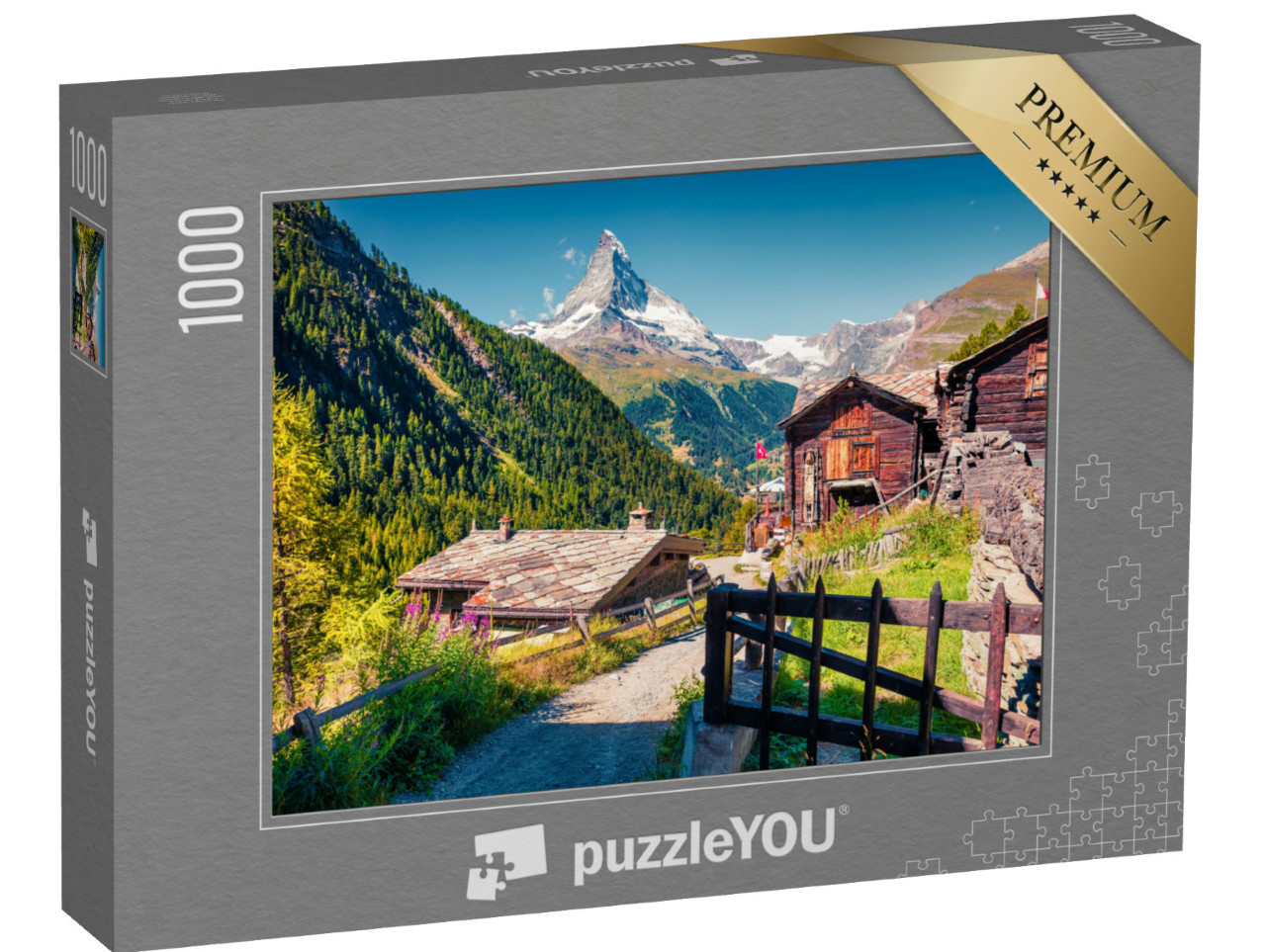 Puzzle de 1000 pièces « Matin d'été : Zermatt sur le Cervin, Suisse »