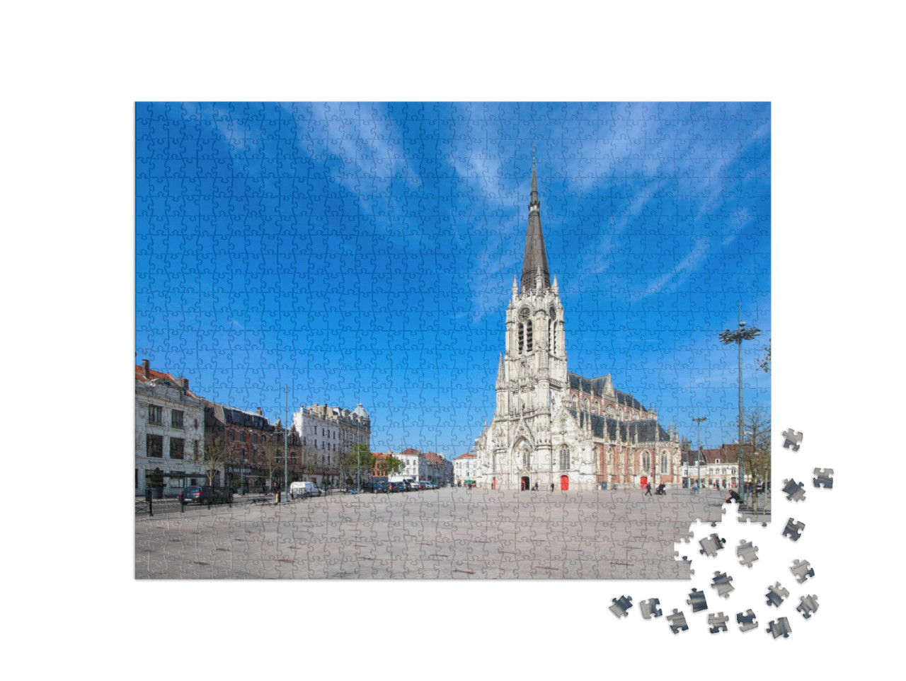Puzzle de 1000 pièces « Tourcoing (Nord de la France) / Église Saint Christophe »