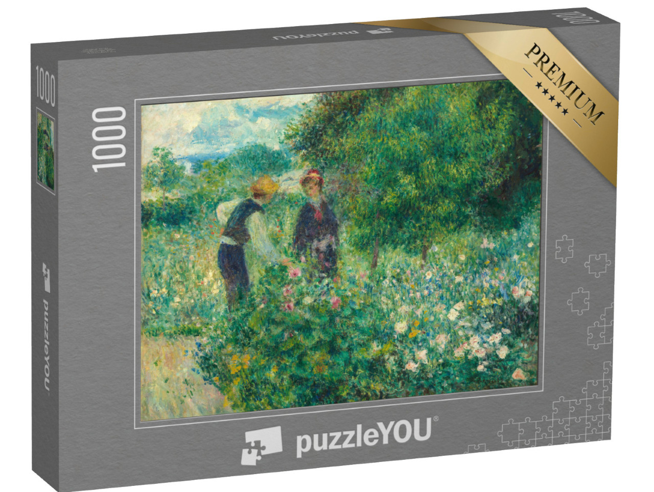 Puzzle de 1000 pièces « Auguste Renoir - Cueillir des fleurs »