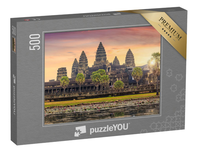 Puzzle de 500 pièces « Beau lever de soleil sur Angkor Wat, Siem Reap, Cambodge »