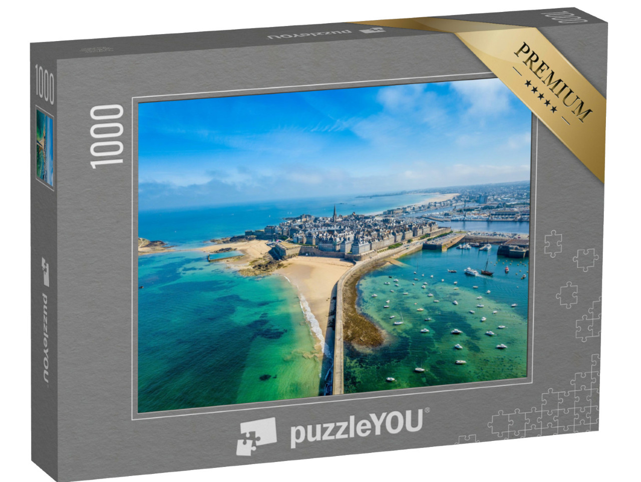 Puzzle de 1000 pièces « Saint Malo : ville des corsaires, Bretagne, France »