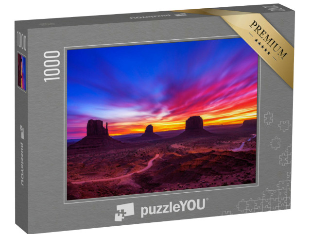 Puzzle de 1000 pièces « Lever de soleil sur Monument Valley en Arizona, USA »