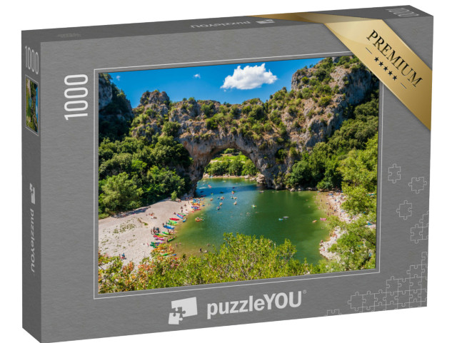 Puzzle de 1000 pièces « Vallon Pont d'Arc, dans le département de l'Ardèche. France. »