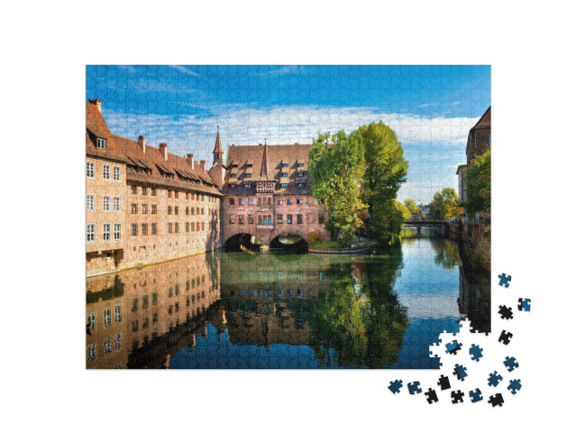 Puzzle de 1000 pièces « Nuremberg, Heilig-Geist-Spital, Franconie, Allemagne »