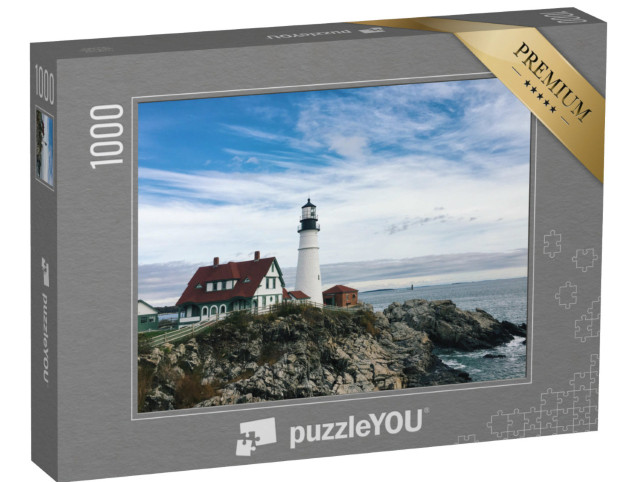 Puzzle de 1000 pièces « Phare de Portland Headlight, Port Elizabeth, Maine »