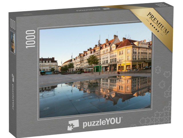 Puzzle de 1000 pièces « Place Jeanne Hachette à Beauvais au coucher du soleil. Beauvais, Hauts-de-France, France. »