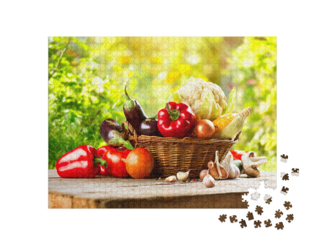 Puzzle de 1000 pièces « Légumes dans le panier »