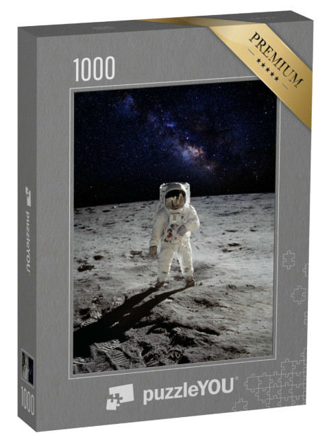 Puzzle de 1000 pièces « Un astronaute sur la surface de la Lune »