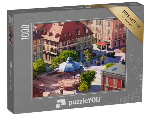 Puzzle de 1000 pièces « Place dArmes au printemps, Belfort, France »