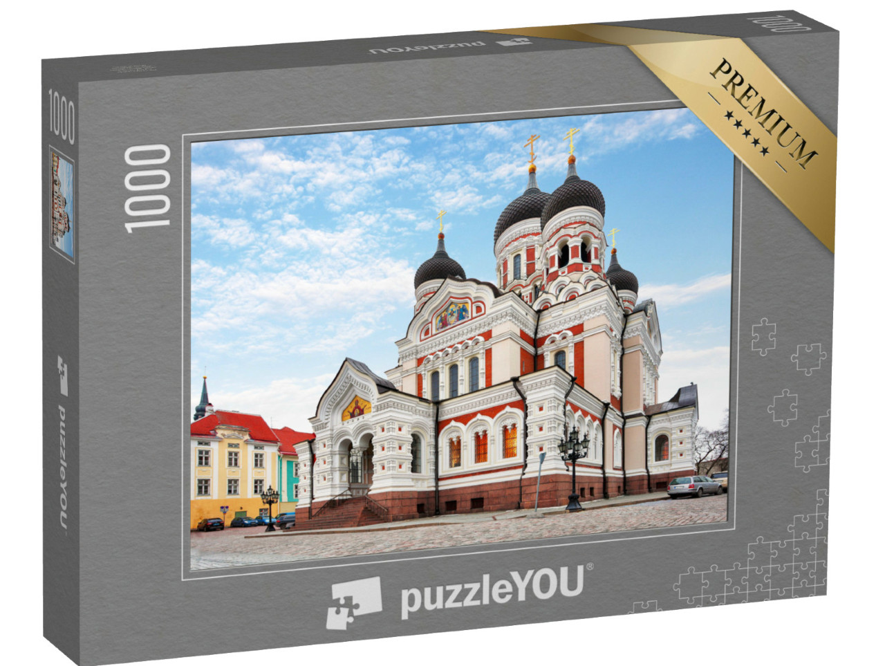 Puzzle de 1000 pièces « Cathédrale Alexandre Nevski dans la vieille ville de Tallinn, Estonie »