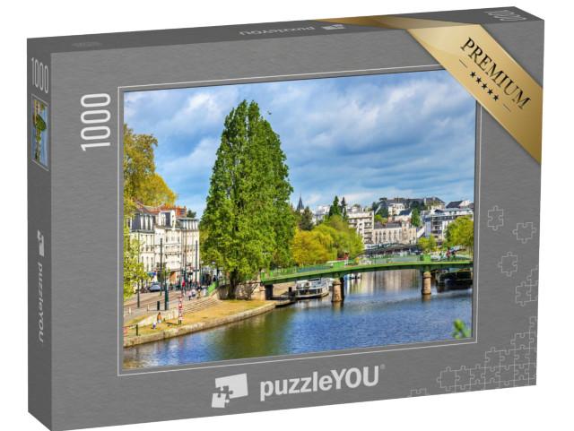 Puzzle de 1000 pièces « La rivière Erdre à Nantes - France, Loire-Atlantique »