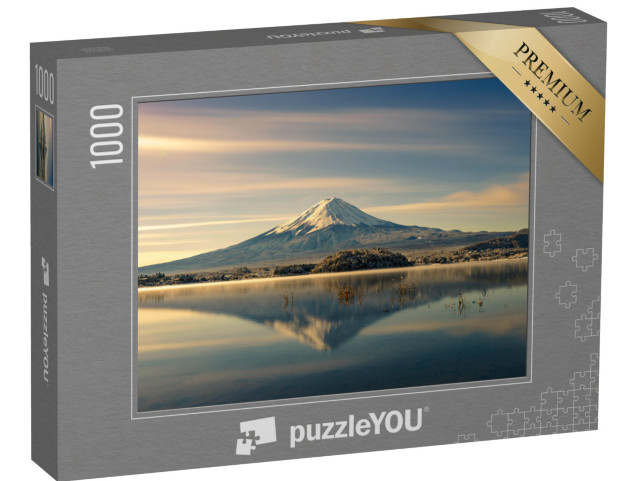 Puzzle de 1000 pièces « Reflet du mont Fuji dans l'eau, automne au Japon »