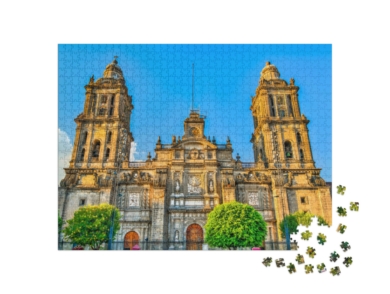 Puzzle de 1000 pièces « La cathédrale métropolitaine de Mexico »