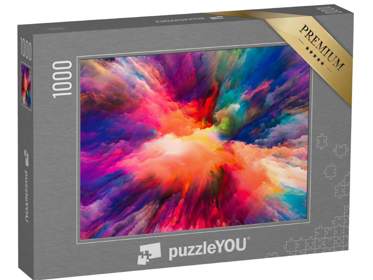 Puzzle de 1000 pièces « Série Color Splash, couleur fractale et texture riche »