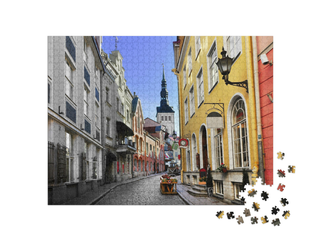 Puzzle de 1000 pièces « Vieille ville pittoresque de Tallinn, Estonie »