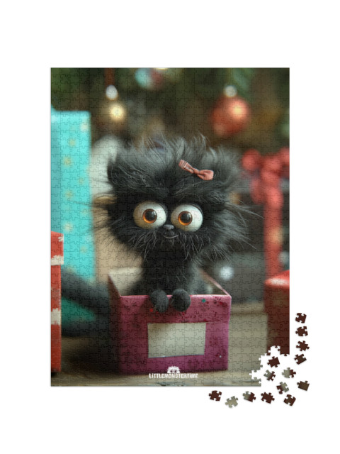 Puzzle de 1000 pièces « LITTLEMONSTERTIME: Maxine – Noël »