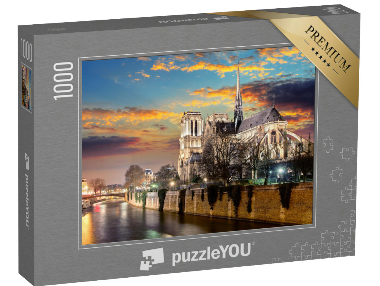 Puzzle de 1000 pièces « Île de la Cite avec la cathédrale Notre-Dame de Paris »