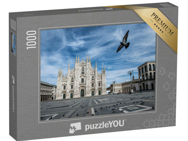 Puzzle de 1000 pièces « Façade de la cathédrale de Milan »
