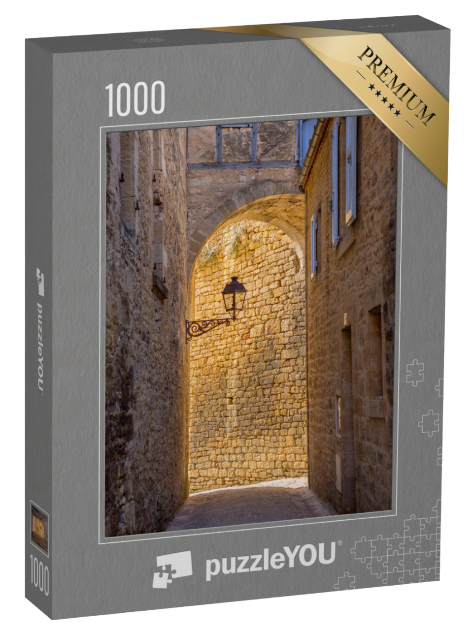 Puzzle de 1000 pièces « Maisons historiques à Sarlat la Caneda dans le département de la Dordogne, Aquitaine, France »