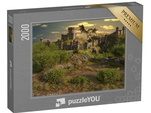 Puzzle de 2000 pièces « Le château du dragon »