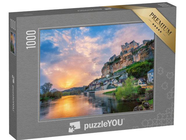 Puzzle de 1000 pièces « Le village de Beynac-et-Cazenac avec le château médiéval de Beynac, Dordogne, France »