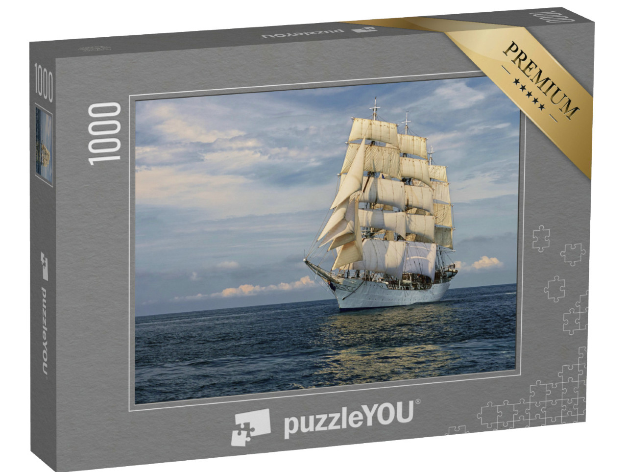 Puzzle de 1000 pièces « Magnifique voilier toutes voiles dehors »