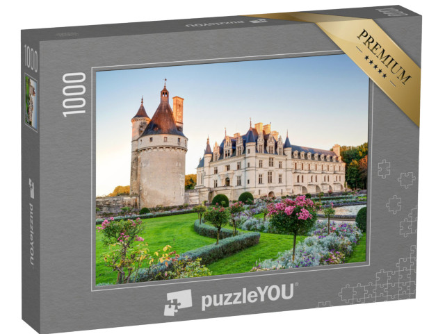 Puzzle de 1000 pièces « Château de Chenonceau le soir, Val de Loire, France »