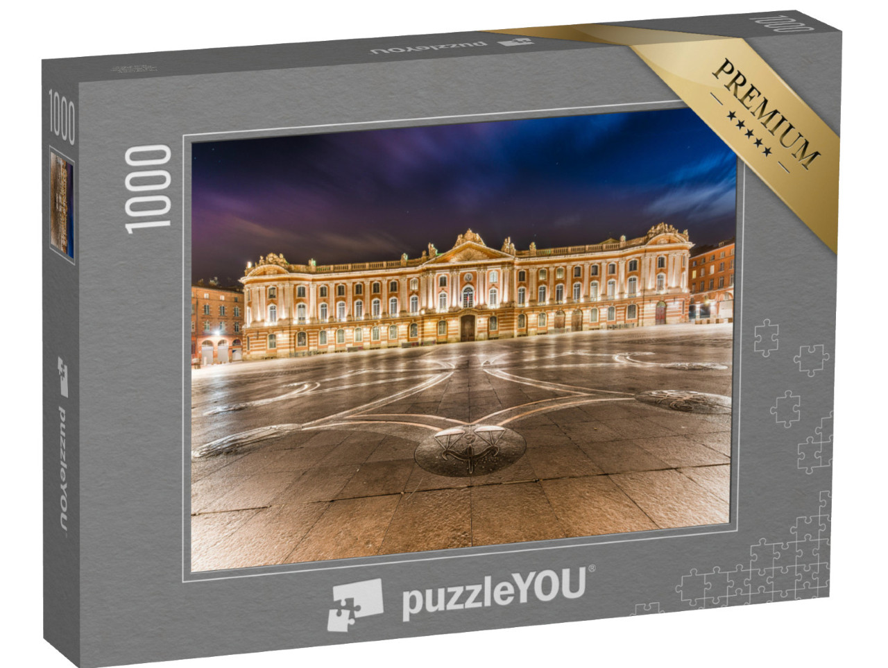 Puzzle de 1000 pièces « Place du Capitole et Capitole à Toulouse, Haute-Garonne, Midi Pyrénées, Sud de la France. »