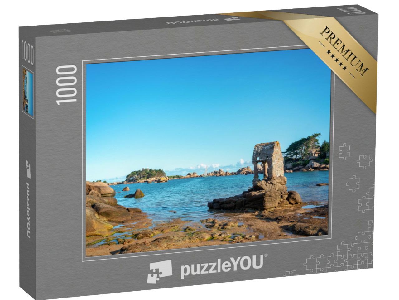 Puzzle de 1000 pièces « Plage de Ploumanach à Perros-Guirec, Côtes d'Armor, Bretagne, France »