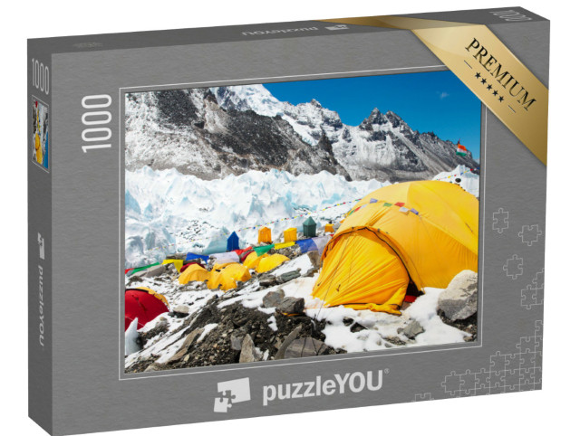 Puzzle de 1000 pièces « Camp de base du mont Everest, Népal, Himalaya »