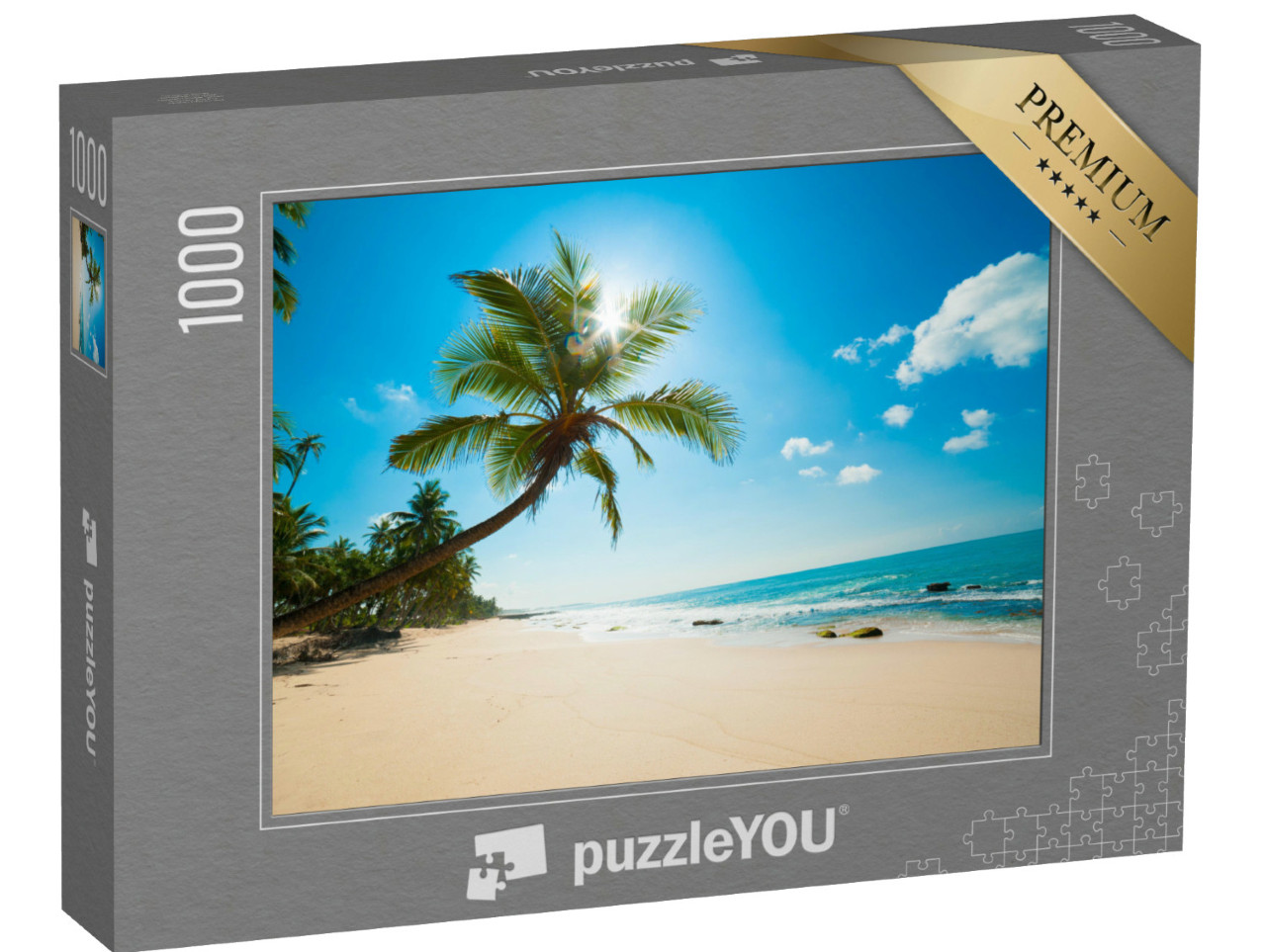 Puzzle de 1000 pièces « Plage tropicale préservée au Sri Lanka »