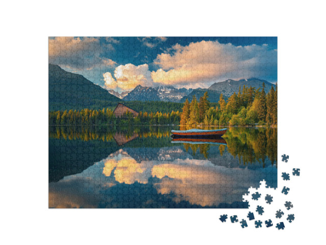 Puzzle de 1000 pièces « Hautes Tatras le matin en Slovaquie »