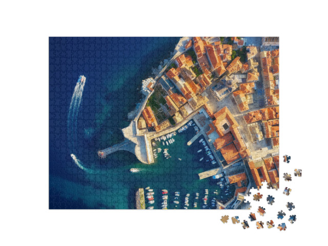 Puzzle de 1000 pièces « Vue aérienne de Dubrovnik, Croatie »