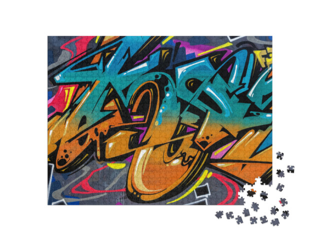 Puzzle de 1000 pièces « Street Art Inscription graffiti »