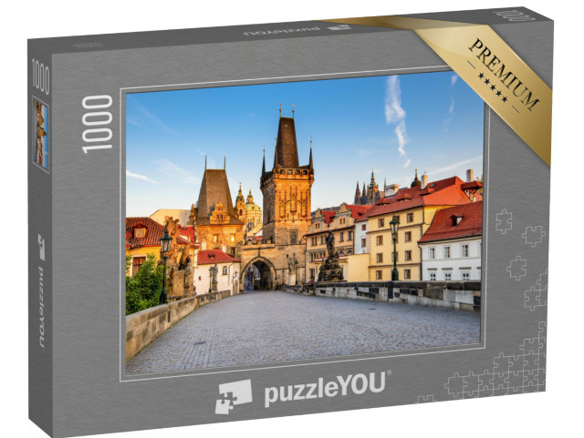 Puzzle de 1000 pièces « Prague, République tchèque : le pont Charles sur la Vltava »