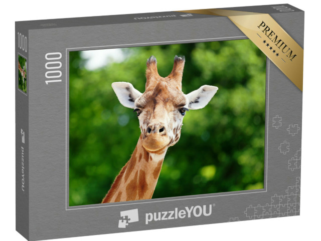 Puzzle de 1000 pièces « Gros plan sur une girafe »