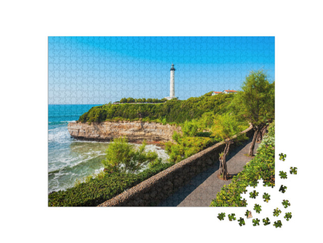 Puzzle de 1000 pièces « Le Phare de Biarritz est un phare situé dans la ville de Biarritz en France. »