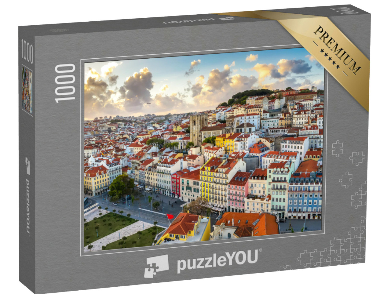 Puzzle de 1000 pièces « Vieux quartier d'Alfama, Lisbonne, Portugal »