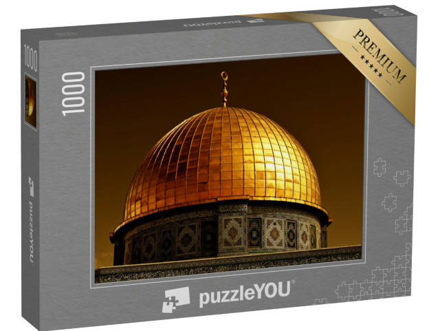 Puzzle de 1000 pièces « Le dôme du Dôme du Rocher recouvert de 80 kg d'or à Jérusalem, Israël »