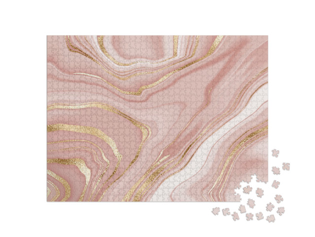 Puzzle de 1000 pièces « Marbre Design peinture abstraite »